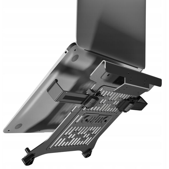 H180-FP Podwójny Ergonomiczny uchwyt biurkowy do laptopa i monitora Regulacja 3D