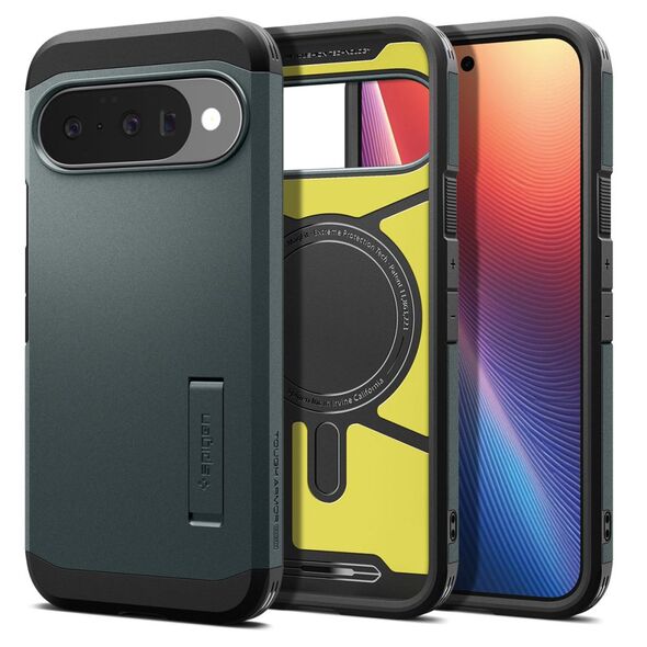 Spigen Tough Armor MagSafe, abyss green - Google Pixel 10 Pro/Pixel 10