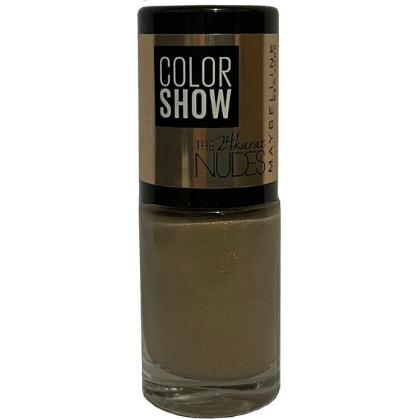 Maybelline  Maybelline, Color Show The 24 Karat Nudes, Nail Polish, Nr. 476, Shimmer & Chic, 7 ml For Women