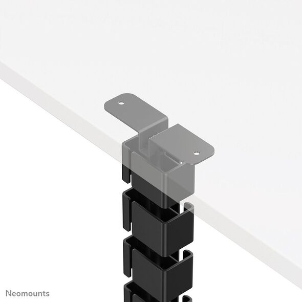 NEOMOUNTS Cable Spine Organizer for sit/stand desk frames screw mounted magnetic channel black