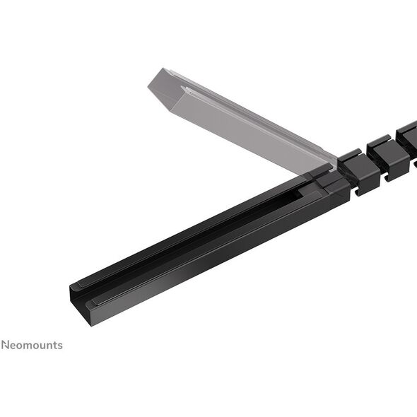 NEOMOUNTS Cable Spine Organizer for sit/stand desk frames screw mounted magnetic channel black