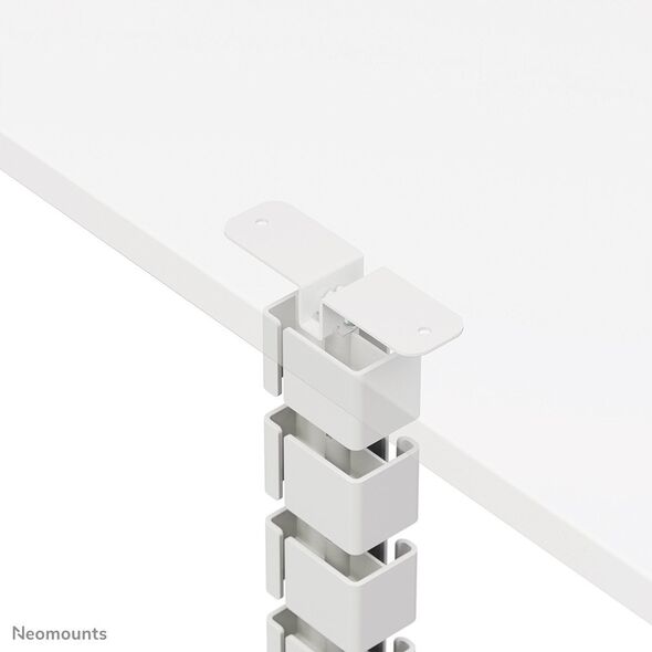 NEOMOUNTS Magnetic Cable Cover for sit/stand desk frames screw mounted magnetic channel white