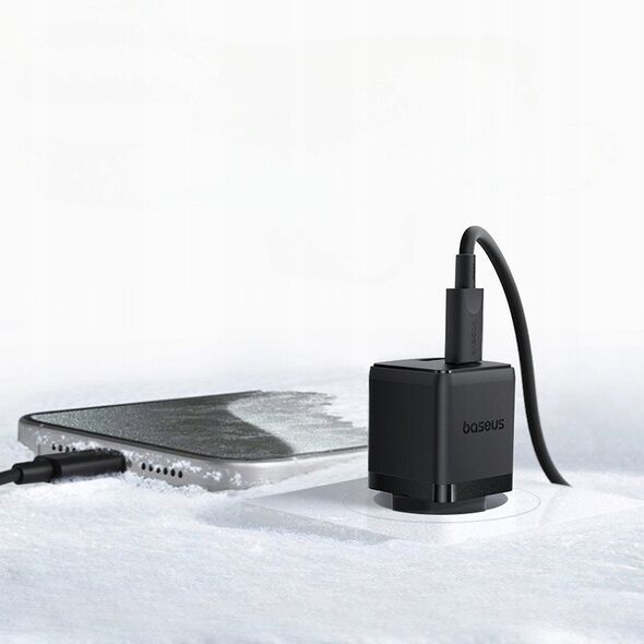 Ładowarka sieciowa Baseus Palm 20W USB-A, USB-C czarna