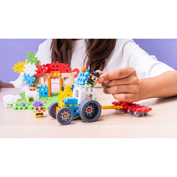 *****Klocki waffle Farmer zakręc.młyn 100el 07559