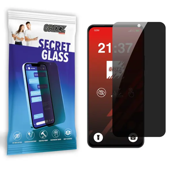 Matowe szkło prywatyzujące GrizzGlass SecretGlass do Vivo T4x