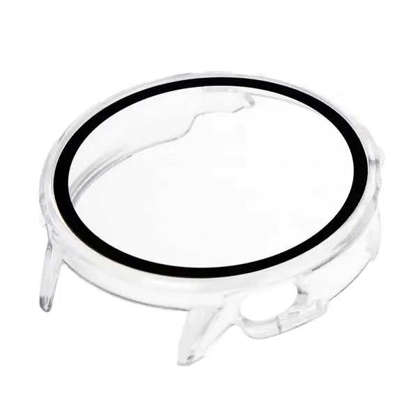 Etui ze szkłem do zegarka Bizon Case+Glass Watch do OnePlus Watch 3 43mm przeźroczyste
