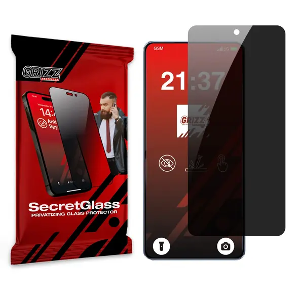 Matowe szkło prywatyzujące GrizzGlass SecretGlass do Realme GT7