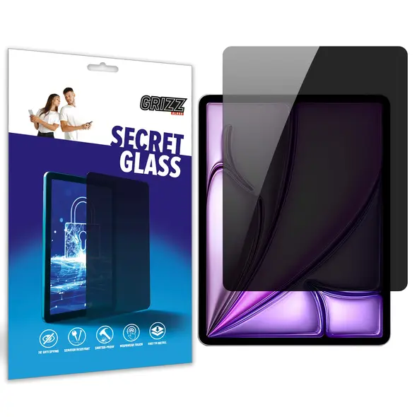 Matowe szkło prywatyzujące GrizzGlass SecretGlass do Apple iPad Air 13" M3 2025