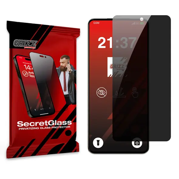 Matowe szkło prywatyzujące GrizzGlass SecretGlass do Xiaomi Poco C71