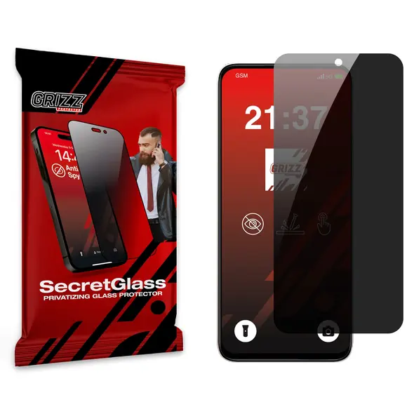 Matowe szkło prywatyzujące GrizzGlass SecretGlass do Xiaomi Redmi 13x