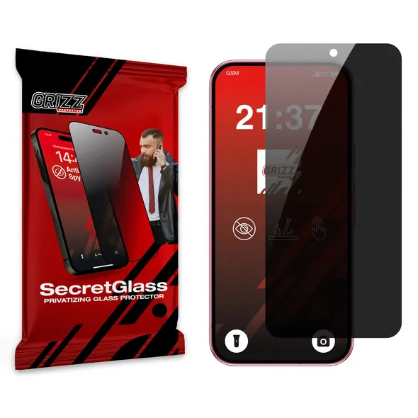 Matowe szkło prywatyzujące GrizzGlass SecretGlass do Google Pixel 9a