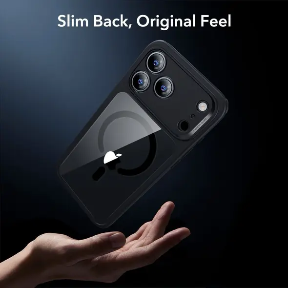 Zestaw ESR etui + szkło na ekran Classic Hybrid MagSafe & Tempered Glass do Apple iPhone 17 Pro Max Clear/black