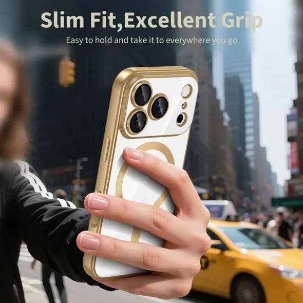 Etui Tech-Protect MagFlex MagSafe do Apple iPhone 17 Pro Max Shiny Gold