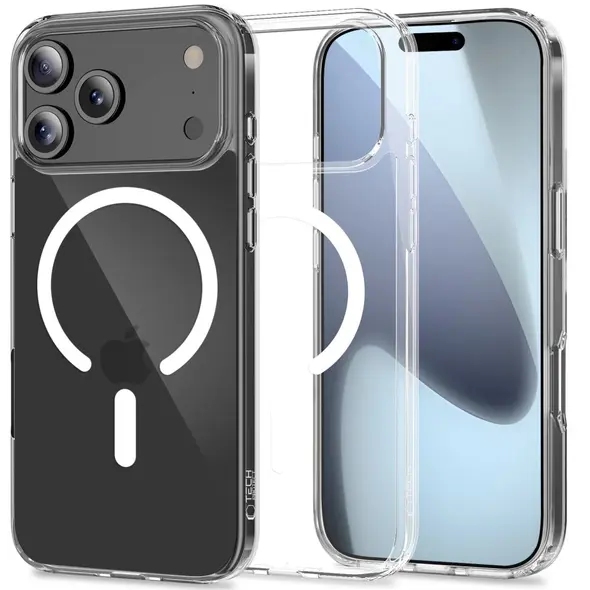 Etui Tech-Protect Flexair Hybrid MagSafe do Apple iPhone 17 Pro Max Clear