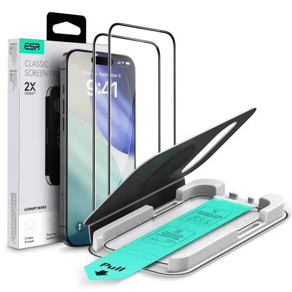Szkło hartowane ESR Ultrafit Tempered Glass do Apple iPhone 17 Air Clear [2 PACK]