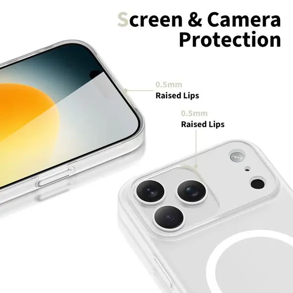 Etui Tech-Protect Magslim MagSafe do Apple iPhone 17 Pro Max Matte/white
