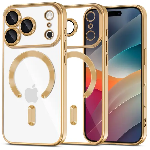 Etui Tech-Protect MagFlex MagSafe do Apple iPhone 17 Pro Shiny Gold