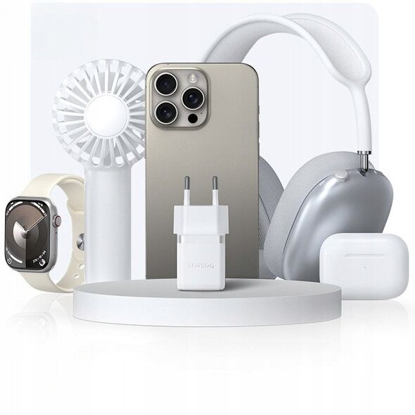 Ładowarka sieciowa Baseus Palm 20W USB-A, USB-C biała