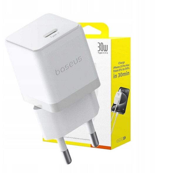Ładowarka sieciowa Baseus Palm 30W USB-C biała
