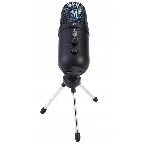 Mikrofon gamingowy bezprzewodowy Havit GK51 (czarny z RGB)