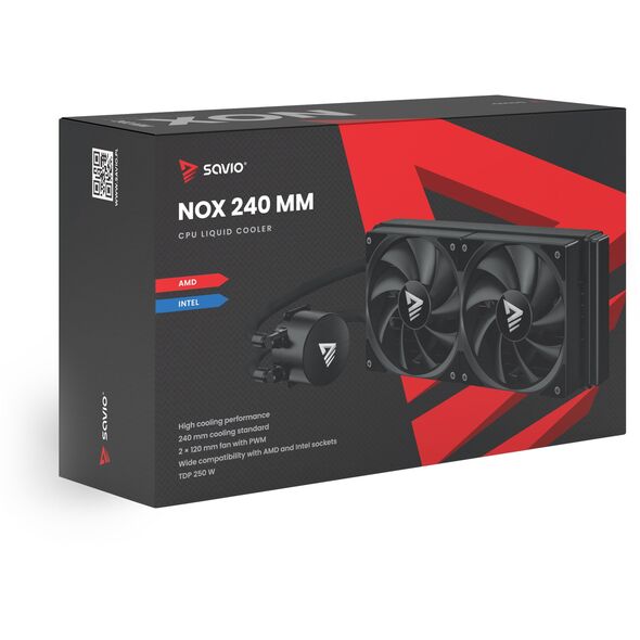 SAVIO NOX 240mm Chłodzenie wodne CPU