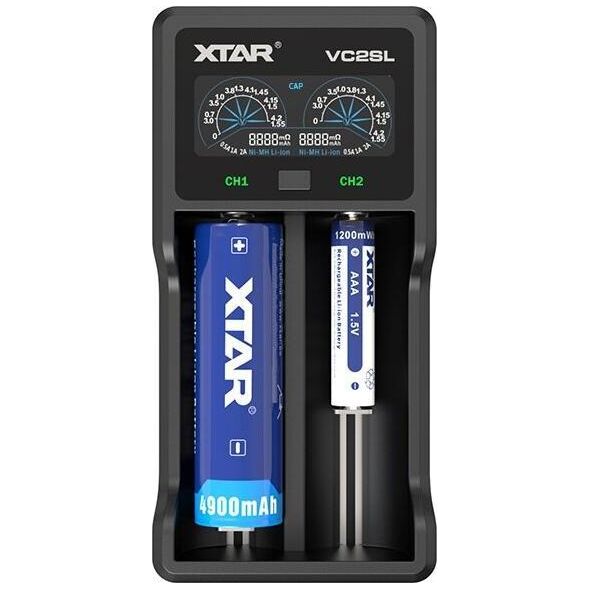 Ładowarka Xtar XTAR ŁADOWARKA DO AKUMULATORÓW CYLINDRYCZNYCH LI-ION / NI-MH / NI-CD 18650 VC2SL