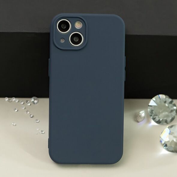 Nakładka Silicon do Samsung Galaxy A17 5G ciemnoniebieska