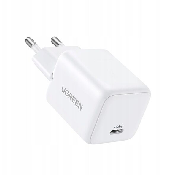 Ładowarka sieciowa UGREEN X513 30W GaN USB-C + kabel USB-C 1m biała
