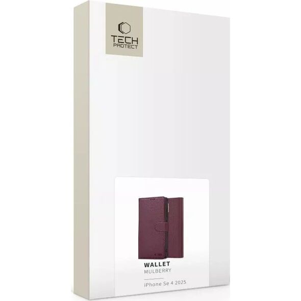 TECH-PROTECT WALLET IPHONE SE 4 2025 MULBERRY