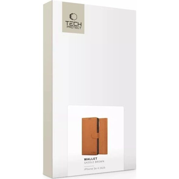 TECH-PROTECT WALLET IPHONE SE 4 2025 SADDLE BROWN