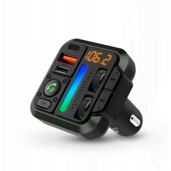Πομπός FM αυτοκινήτου Nedis CATR2024BK Bluetooth 1" σταθερός Μαύρος