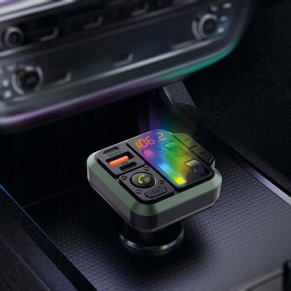 Πομπός FM αυτοκινήτου Nedis CATR2024BK Bluetooth 1" σταθερός Μαύρος