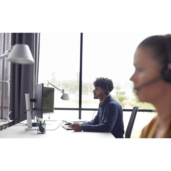 POLY EncorePro 320 with Quick Disconnect Binaural Headset TAA Przewodowa Opaska na głowę Biuro/centrum telefoniczne USB Typu-A Czarny
