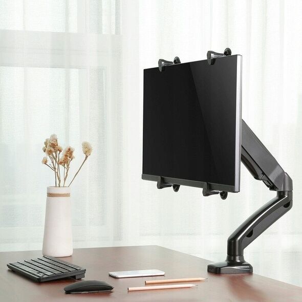 F80G - Solidny Ergonomiczny Uchwyt do Monitora 17&apos|-30&apos| Regulacja 3D VESA PIVOT