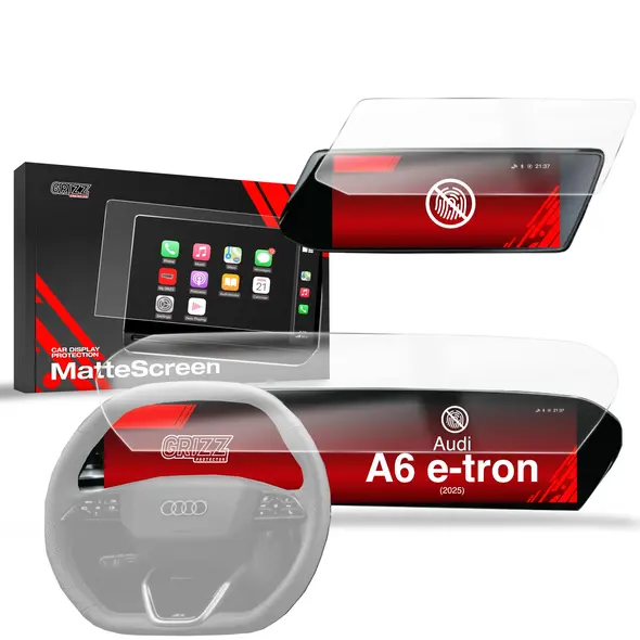 Folia matowa GrizzGlass CarDisplay Protection do Audi A6 e-tron 14,5" (2025) [2w1]