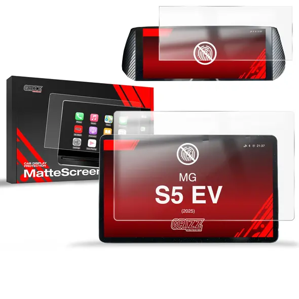 Folia matowa GrizzGlass CarDisplay Protection do MG S5 EV 12,8" (2025) [2w1]