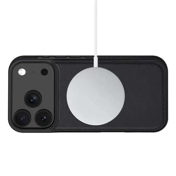 Etui z klapką Tech-protect Wallet MagSafe do Apple iPhone 17 Pro Max Matte Black