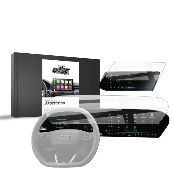 Folia ceramiczna GrizzGlass CarDisplay Protection do Audi Q5 14,5" (2025) [2w1]