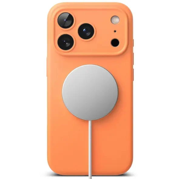 Etui Ringke Silicone Magnetic MagSafe do Apple iPhone 17 Pro Max Tangerine