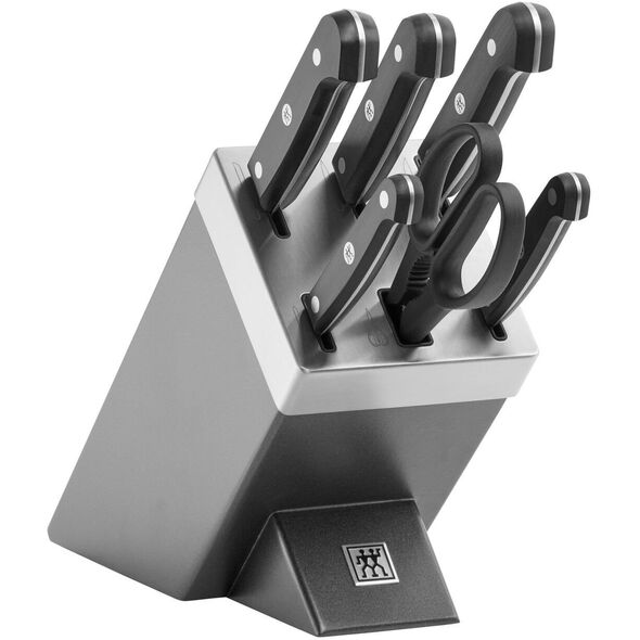 ZWILLING Gourmet, Knife/cutlery block set, Plastic, Stainless steel, Grey, Black, Germany