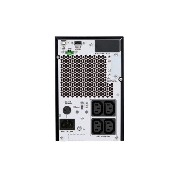 APC Easy UPS On-Line - USV - Turm, erweiterte Laufzeit - Wechselstrom 220/230/240 V - 900 Watt - 1000 VA - 1-phasig - Bleisaure - USB, serial - Ausgangsanschlusse: 4 - Europa - Schwarz, RAL 7010