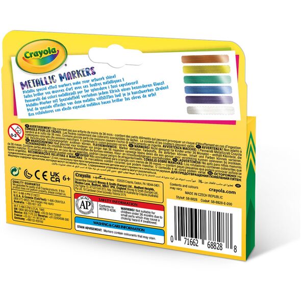CRAYOLA 6 metallic markers