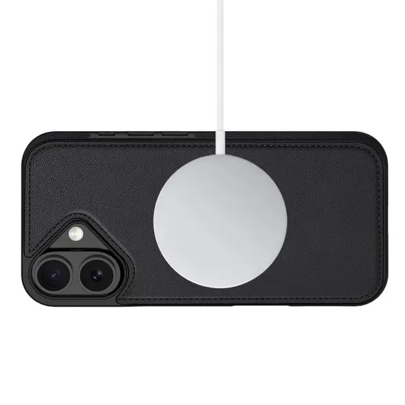 Etui z klapką Tech-protect Wallet MagSafe do Apple iPhone 17 Matte Black