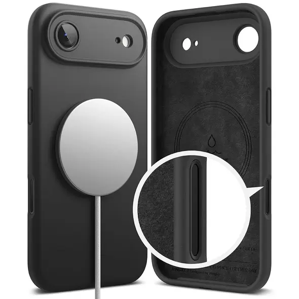 Etui Ringke Silicone Magnetic MagSafe do Apple iPhone 17 Air Black
