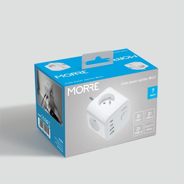 MORRE ROZGAŁĘZIACZ KOSTKOWY 3G,2xUSB,2xUSB-C