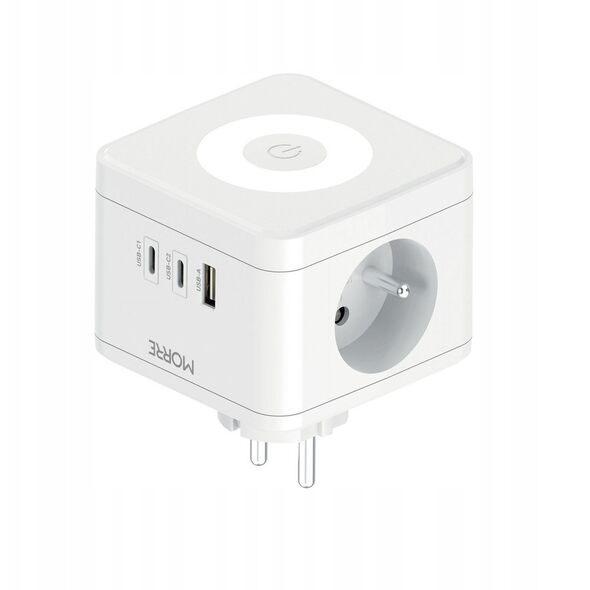 MORRE ROZGAŁĘZIACZ KOSTKOWY 2G,USB,2xUSB-C +LAMPKA