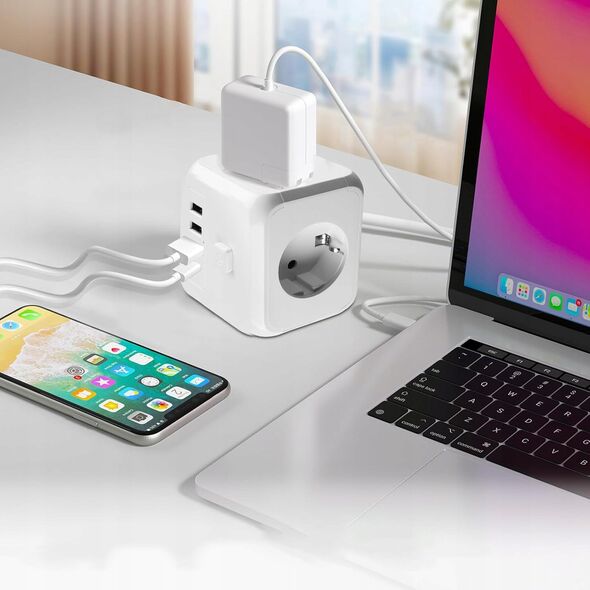 MORRE KOSTKA ZASILAJĄCA 3G, 2xUSB, 2xUSB-C 1,5m