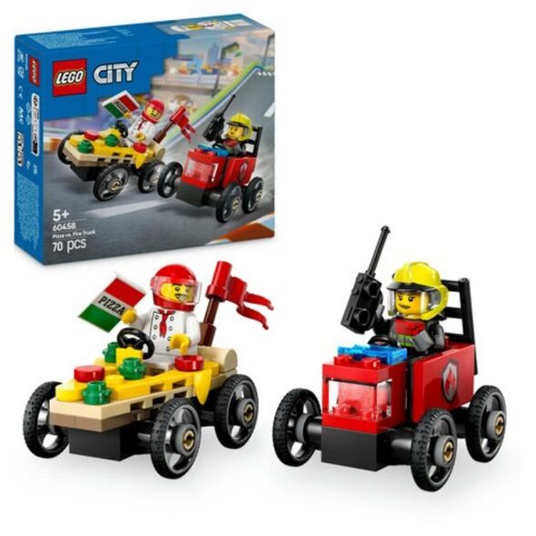 Lego City Pizza Delivery Truck Vs. Fire Truck (60458) (LGO60458) έως 12 άτοκες Δόσεις
