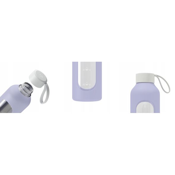 Szklana butelka Wessper B1 Borosilicate 1000ml Lavender  (WES260-VI-NEW)