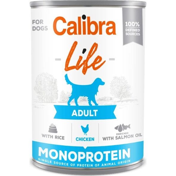 Calibra CALIBRA Dog Life Adult Chicken with rice 400g
